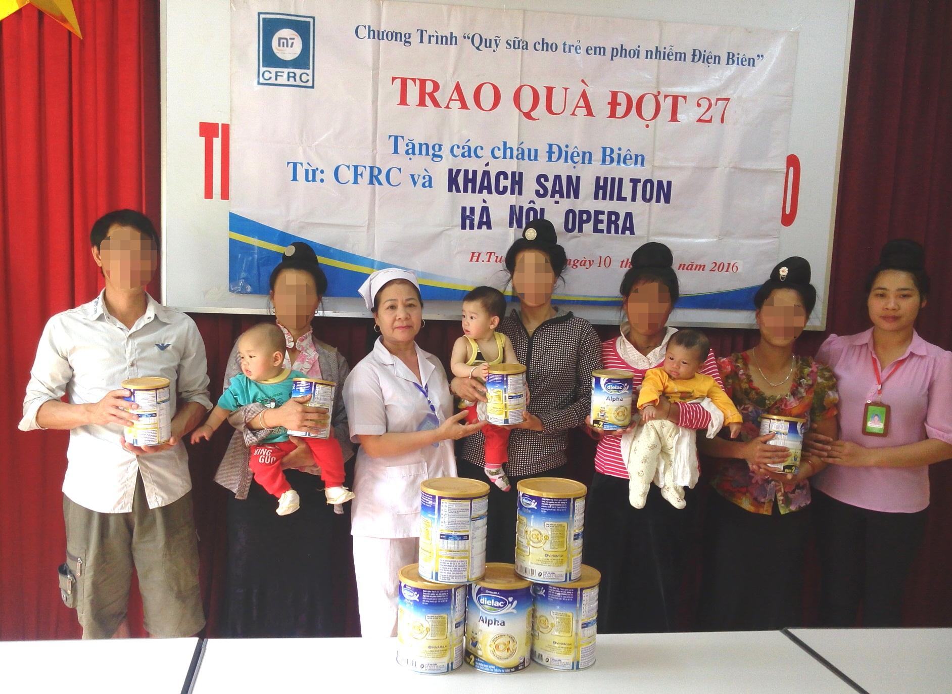 Quỹ sữa cho trẻ em phơi nhiễm HIV tại Tuần Giáo tròn 30 tháng